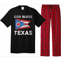 God Bless Texas Ohio Flag Pajama Set