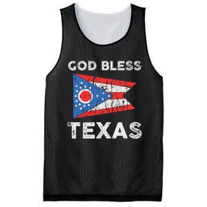 God Bless Texas Ohio Flag Mesh Reversible Basketball Jersey Tank