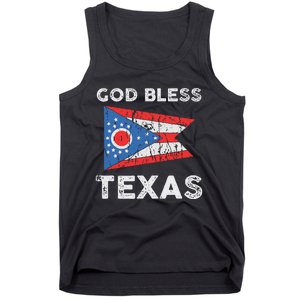 God Bless Texas Ohio Flag Tank Top