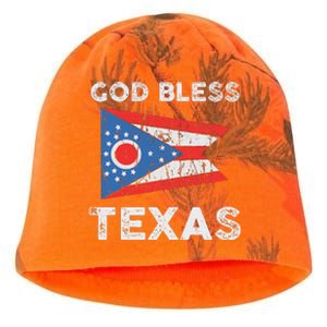 God Bless Texas Ohio Flag Kati - Camo Knit Beanie