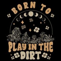 Gardening Born To Play In Dirt Agriculture Gardener Farmer Gift V-Neck T-Shirt