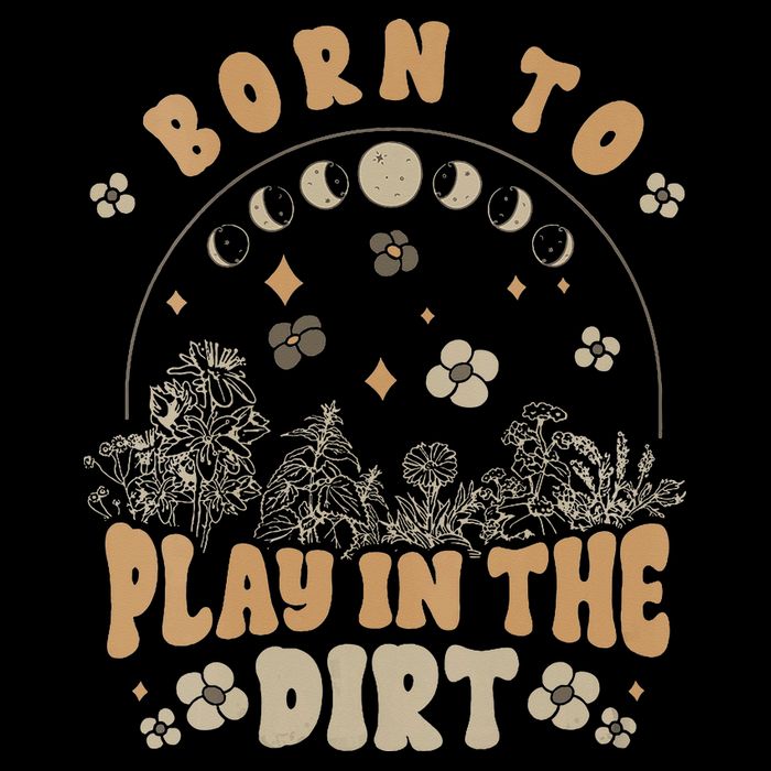 Gardening Born To Play In Dirt Agriculture Gardener Farmer Gift V-Neck T-Shirt