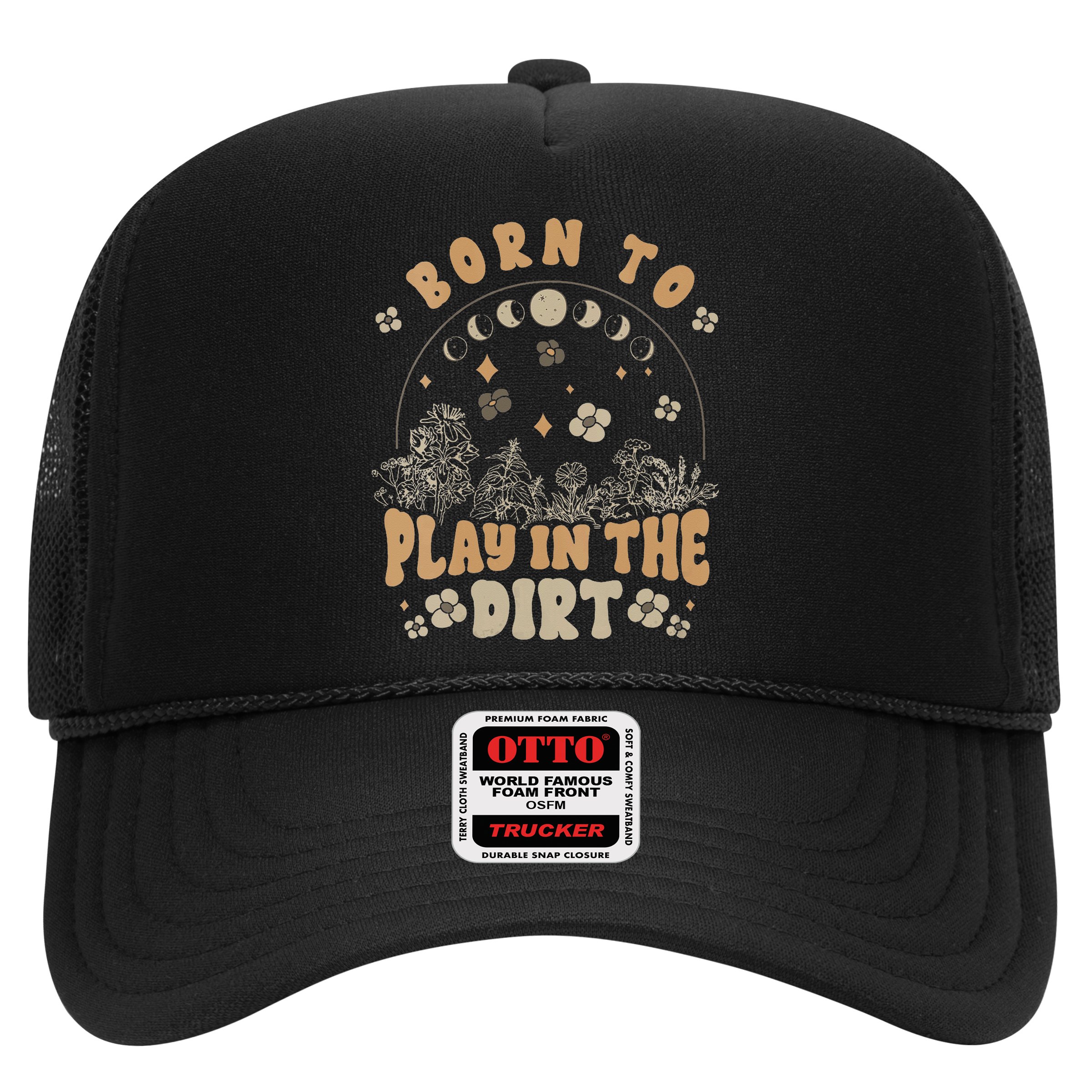 Gardening Born To Play In Dirt Agriculture Gardener Farmer Gift Hat