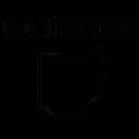 God Bless Texas Ohio Drawstring Bag