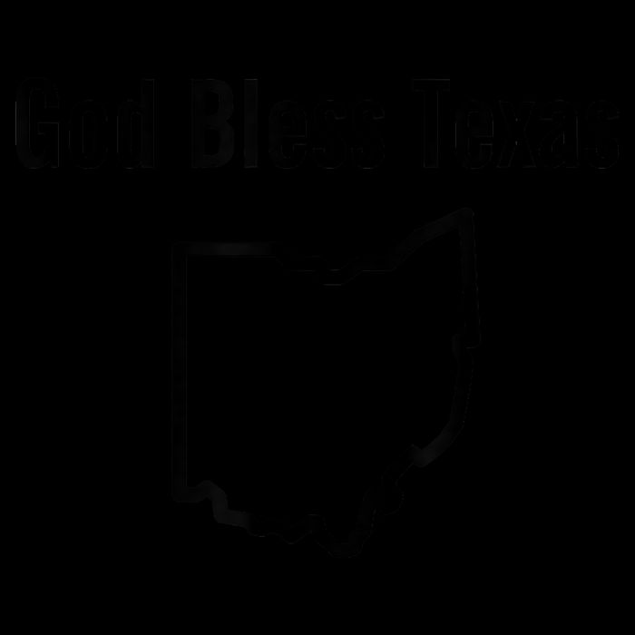 God Bless Texas Ohio Drawstring Bag