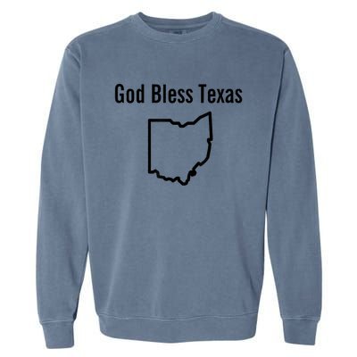 God Bless Texas Ohio Garment-Dyed Sweatshirt