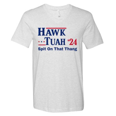 God Bless The Usa American Patriotic Eagle Superhero Designhawk Tuah 2024 Funny V-Neck T-Shirt