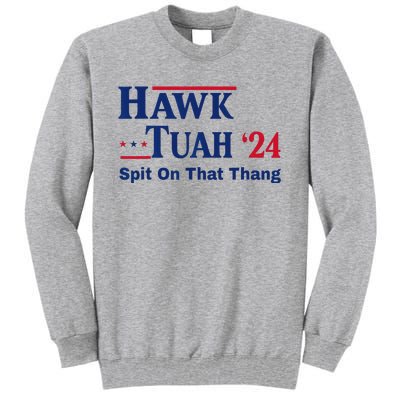 God Bless The Usa American Patriotic Eagle Superhero Designhawk Tuah 2024 Funny Tall Sweatshirt