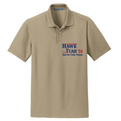 God Bless The Usa American Patriotic Eagle Superhero Designhawk Tuah 2024 Funny Dry Zone Grid Polo