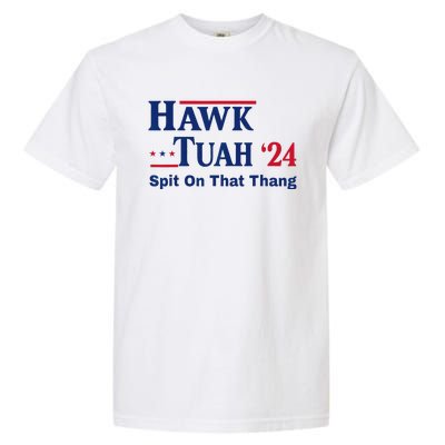 God Bless The Usa American Patriotic Eagle Superhero Designhawk Tuah 2024 Funny Garment-Dyed Heavyweight T-Shirt