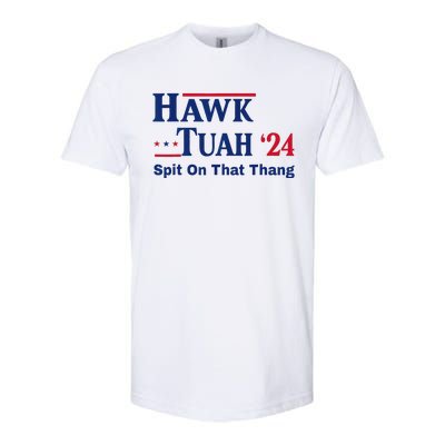 God Bless The Usa American Patriotic Eagle Superhero Designhawk Tuah 2024 Funny Softstyle CVC T-Shirt