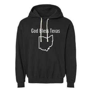 God Bless Texas Ohio Garment-Dyed Fleece Hoodie