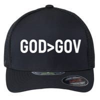 God Bigger Than Gov GOD Over GOV Christian Flexfit Unipanel Trucker Cap
