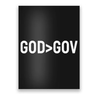 God Bigger Than Gov GOD Over GOV Christian Poster