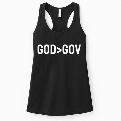God Bigger Than Gov GOD Over GOV Christian Womens Tank Top