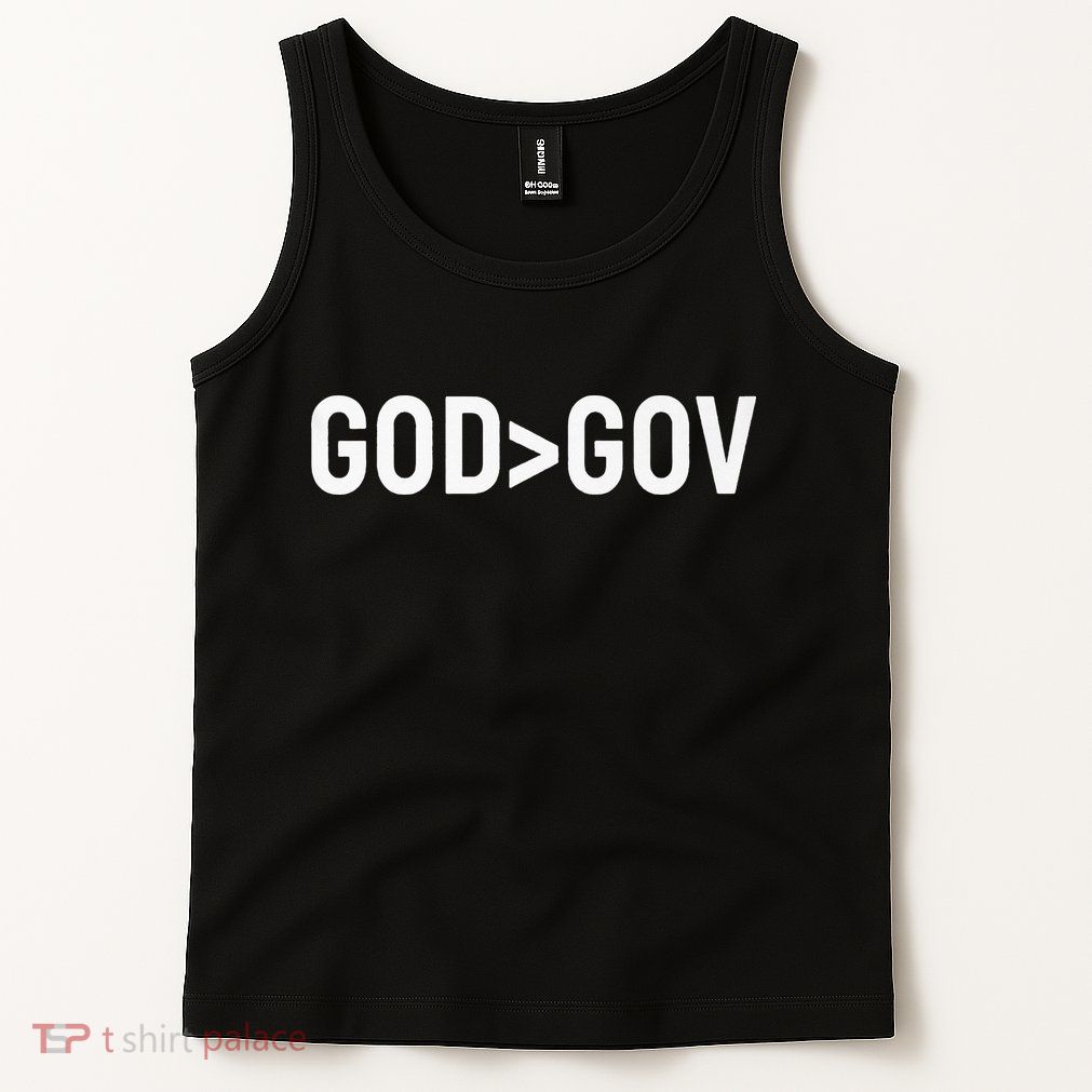 God Bigger Than Gov GOD Over GOV Christian Tank Top