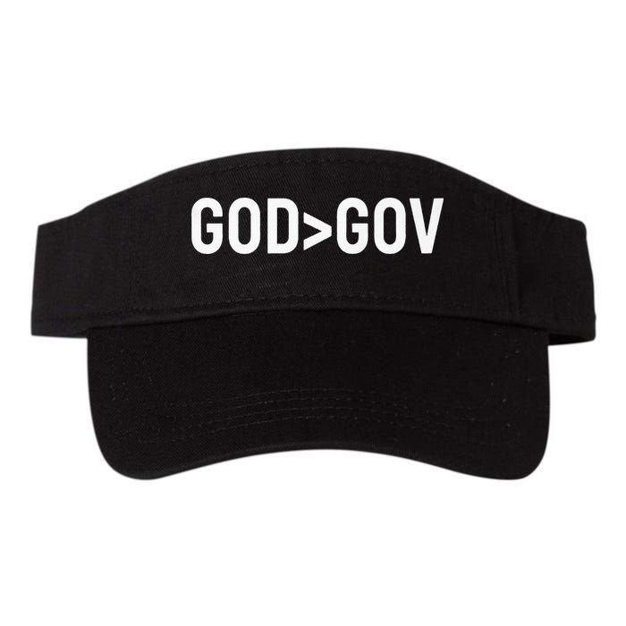 God Bigger Than Gov GOD Over GOV Christian Visor