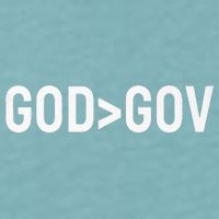 God Bigger Than Gov GOD Over GOV Christian Sueded Cloud Jersey T-Shirt