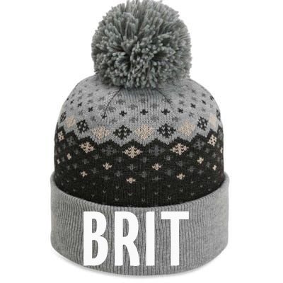 Great Britain Three Part Combo Design British Flag Part 2 The Baniff Cuffed Pom Beanie