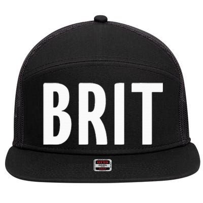 Great Britain Three Part Combo Design British Flag Part 2 7 Panel Mesh Trucker Snapback Hat