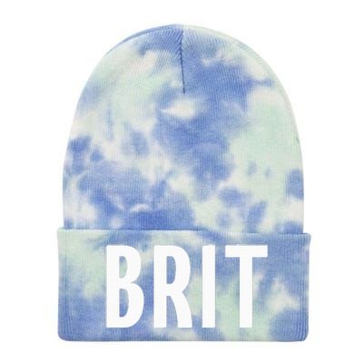 Great Britain Three Part Combo Design British Flag Part 2 Tie Dye 12in Knit Beanie