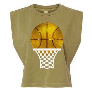 Gold Basketball Trophy Mvp Award Cool Basketball Player Garment-Dyed Women's Muscle Tee