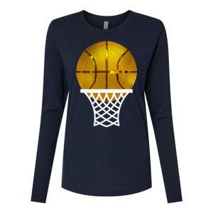 Gold Basketball Trophy Mvp Award Cool Basketball Player Womens Cotton Relaxed Long Sleeve T-Shirt