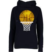 Gold Basketball Trophy Mvp Award Cool Basketball Player Womens Funnel Neck Pullover Hood