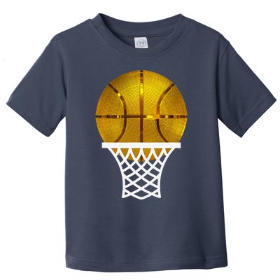 Gold Basketball Trophy Mvp Award Cool Basketball Player Toddler T-Shirt