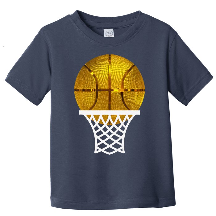 Gold Basketball Trophy Mvp Award Cool Basketball Player Toddler T-Shirt