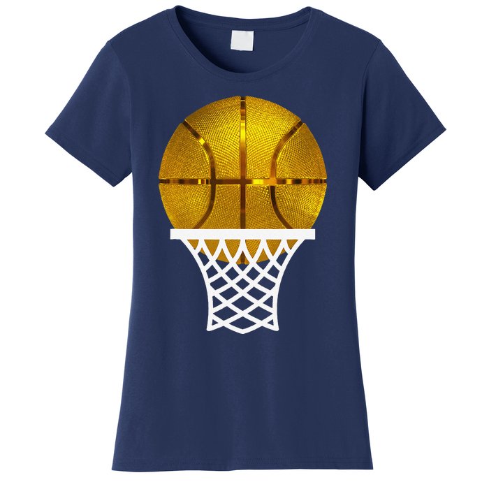 Gold Basketball Trophy Mvp Award Cool Basketball Player Women's T-Shirt