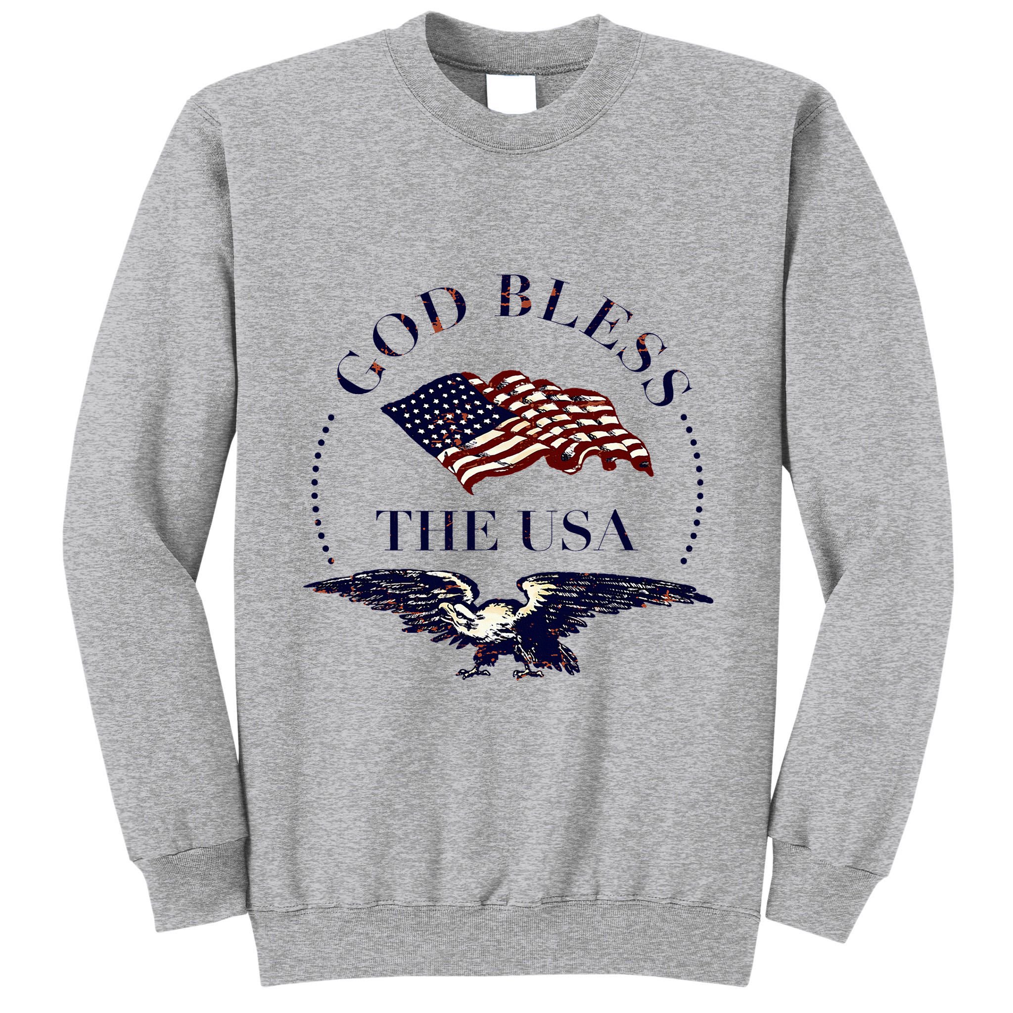 God Bless The Usa Tall Sweatshirt