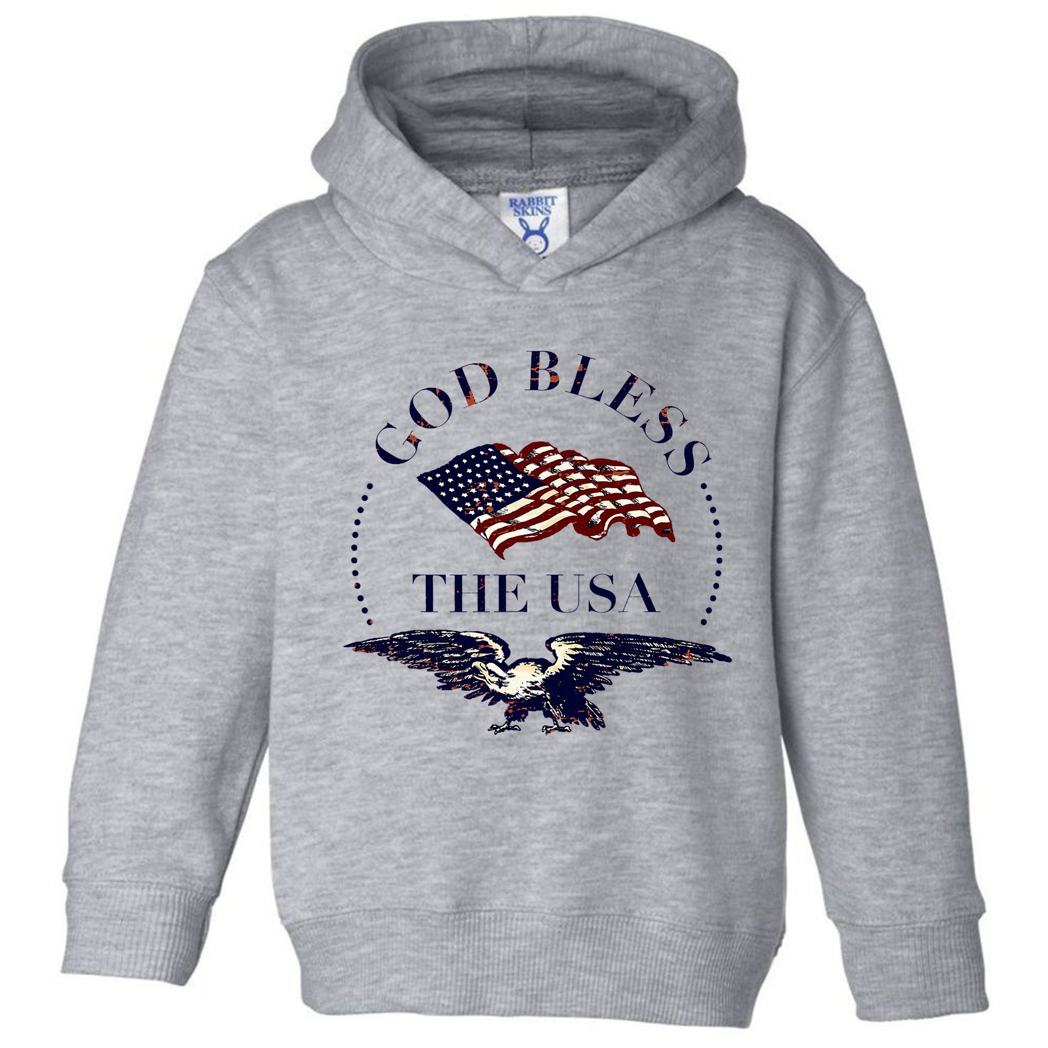 God Bless The Usa Toddler Hoodie