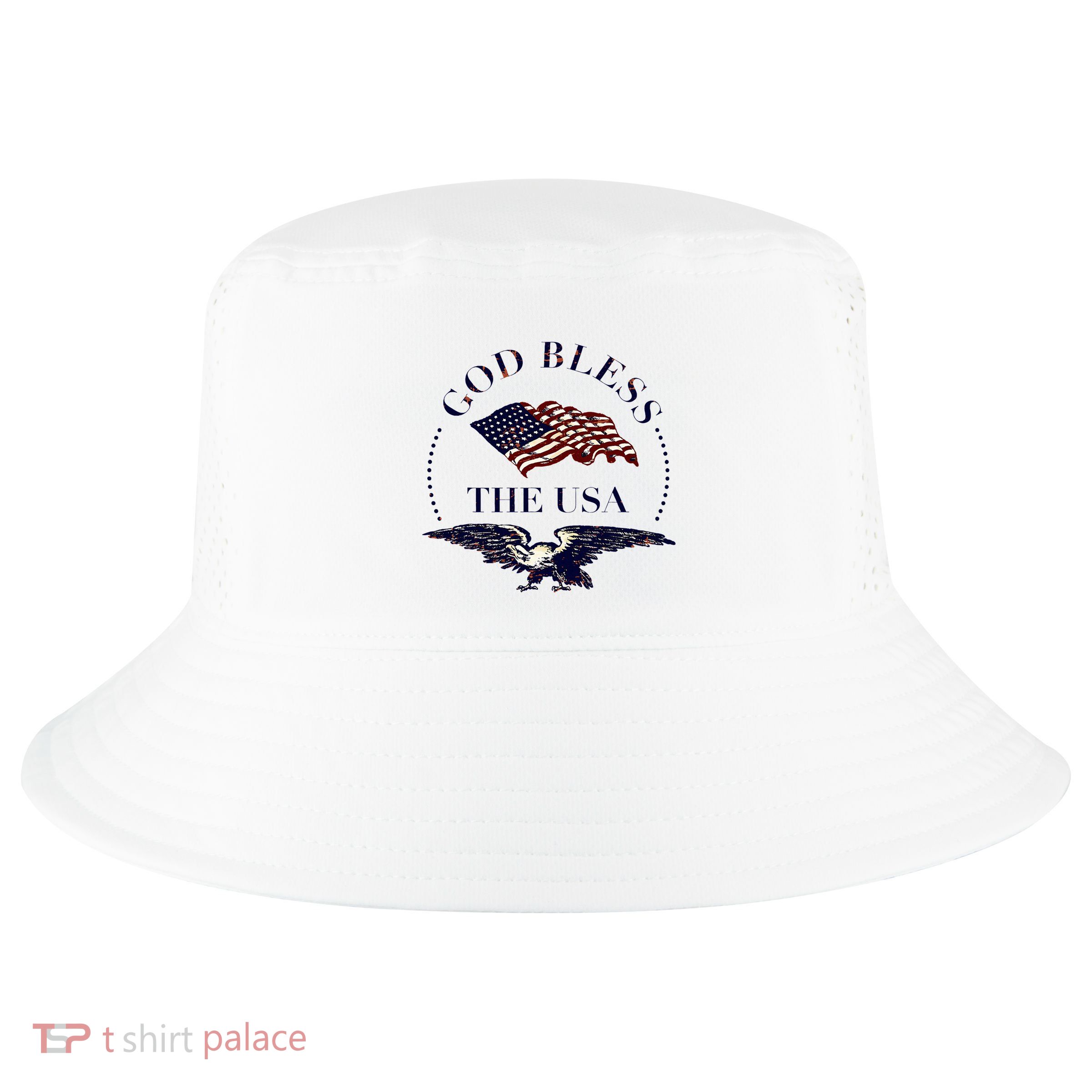 God Bless The Usa Cool Comfort Performance Bucket Hat