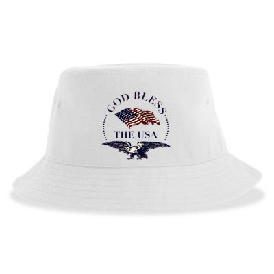 God Bless The Usa Sustainable Bucket Hat