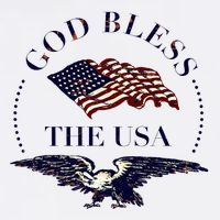 God Bless The Usa Flat Bill Trucker Hat