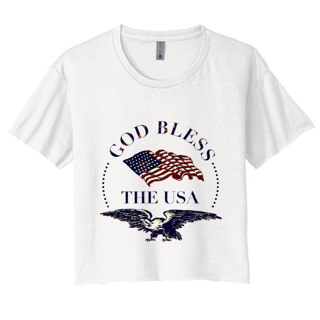 God Bless The Usa Crop Top