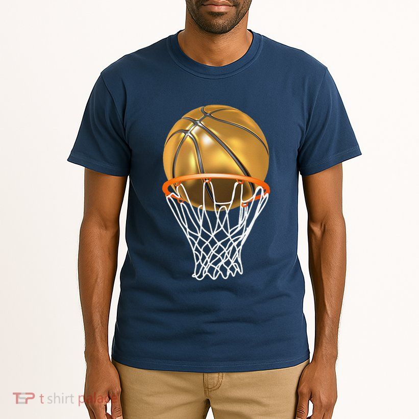 Gold Basketball Trophy Mvp Graphic Tall T-Shirt