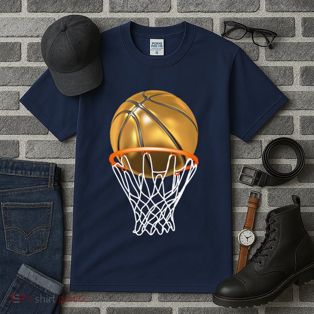 Gold Basketball Trophy Mvp Graphic Tall T-Shirt