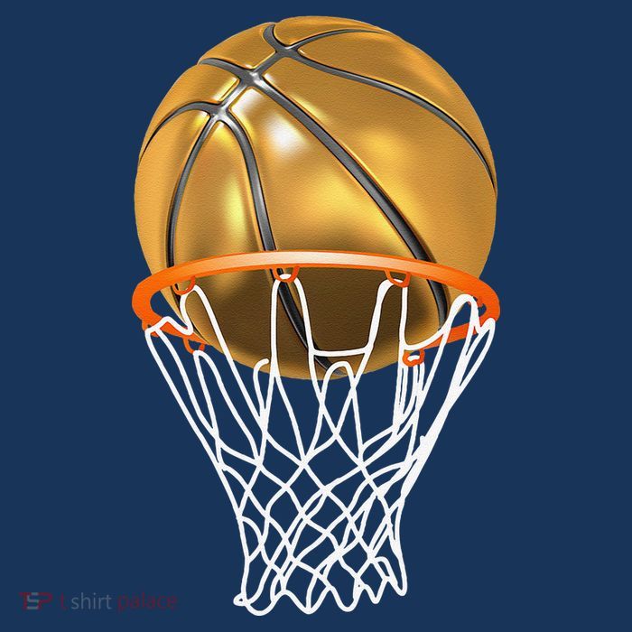 Gold Basketball Trophy Mvp Graphic Tall T-Shirt