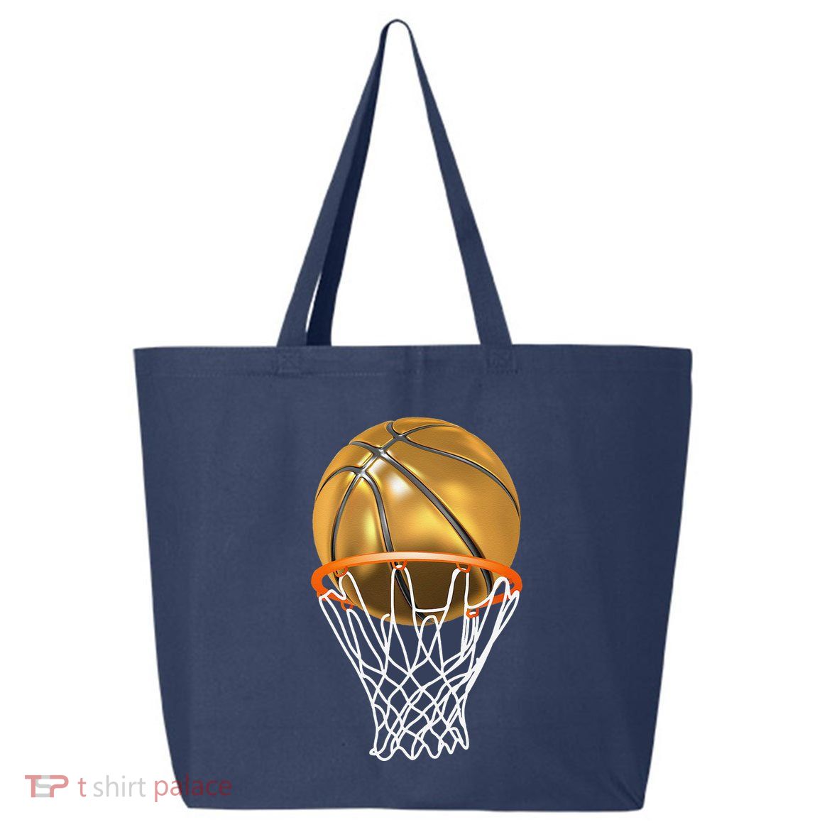 Gold Basketball Trophy Mvp Graphic 25L Jumbo Tote
