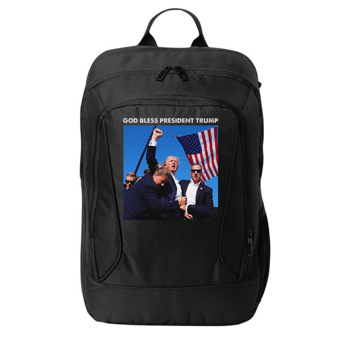 God Bless Trump Rally 2024 Strong Support City Backpack