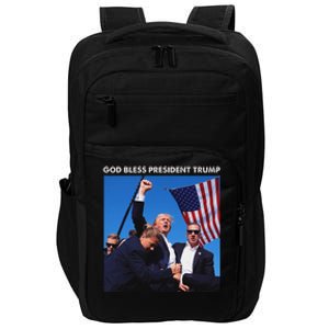 God Bless Trump Rally 2024 Strong Support Impact Tech Backpack