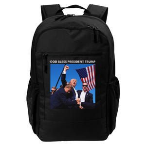 God Bless Trump Rally 2024 Strong Support Daily Commute Backpack