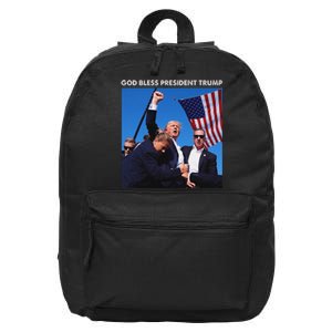 God Bless Trump Rally 2024 Strong Support 16 in Basic Backpack