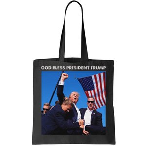 God Bless Trump Rally 2024 Strong Support Tote Bag