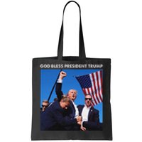 God Bless Trump Rally 2024 Strong Support Tote Bag