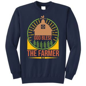 God Blese The Farmer Tall Sweatshirt