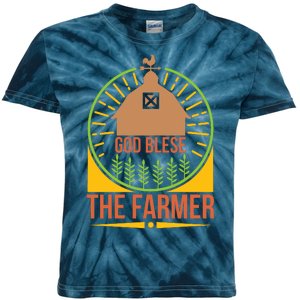 God Blese The Farmer Kids Tie-Dye T-Shirt