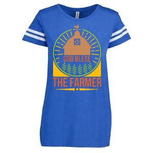 God Blese The Farmer Enza Ladies Jersey Football T-Shirt